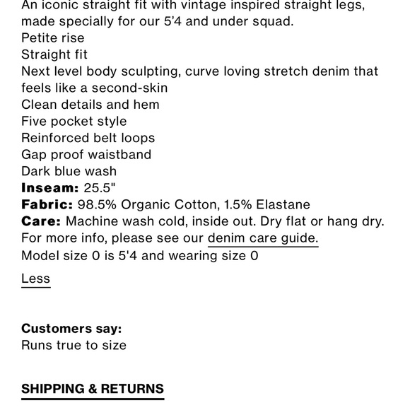 Good American Petite Straight Jeans - Picture 6 of 10